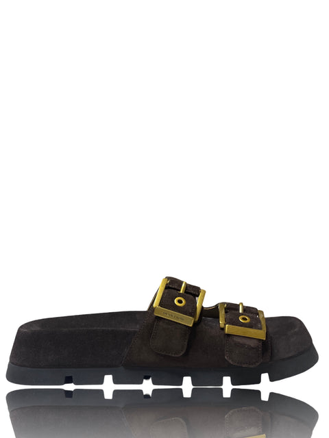 Calzado Michael Kors Colby Gamuzado 
Marrrón-Talla 9