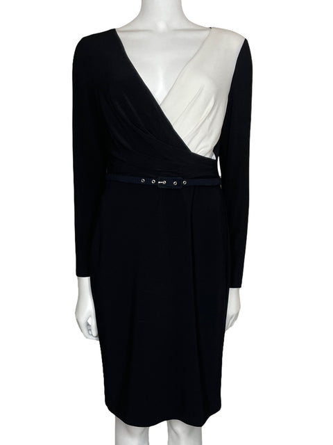 Vestido Ralph Lauren Mini Bicolor Negro-Talla 6