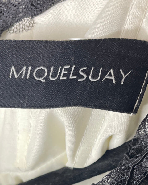 Vestido Miquel Suay Encaje Negro-Talla 46