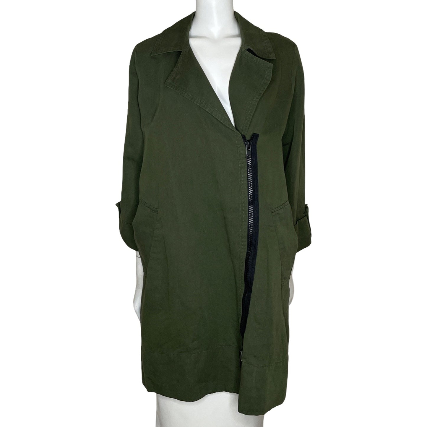 Gabardina Bimba Y Lola Bolsillos Verde-Talla S
