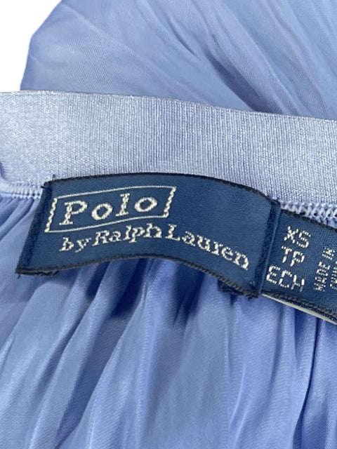Falda Polo Ralph Lauren Fruncido Azul-Talla XS