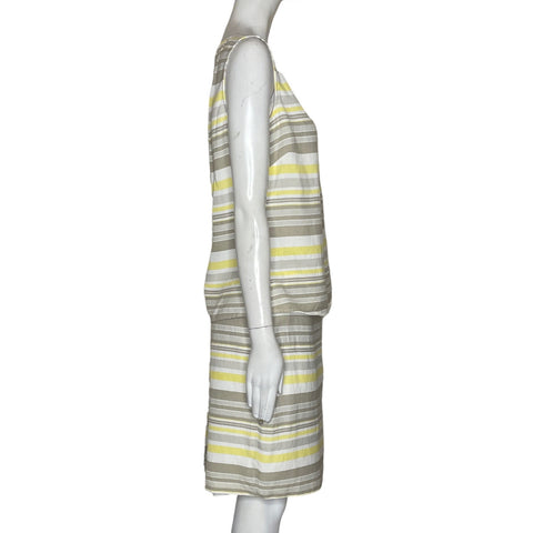 Set Appraisal Rayas Falda Amarillo-Talla M