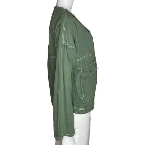 Chaqueta Zara Verde-Talla XS