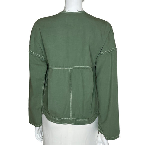 Chaqueta Zara Verde-Talla XS