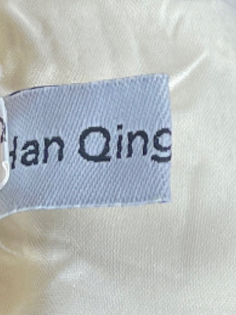 Vestido Han Qing Mu Mu Encaje Capas Beige-Talla S