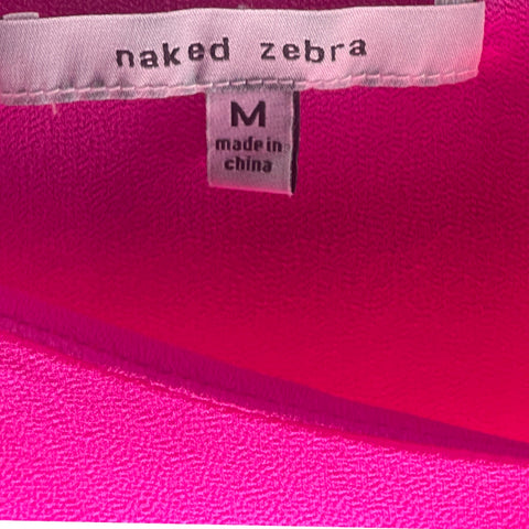 Blusa Naked Zebra Tiras Rosado-Talla M