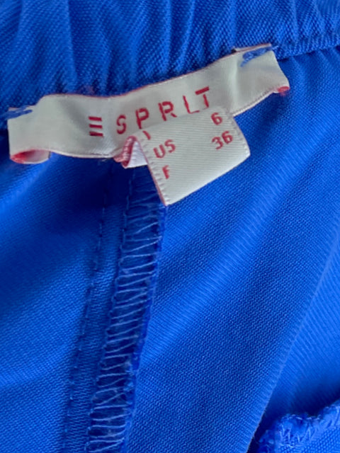 Pantalón Esprit Paperbag Azul - Talla 6