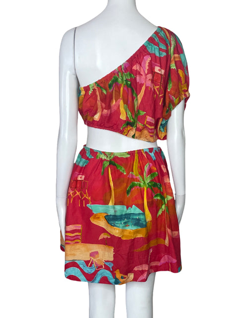 Vestido FarmRios Nudo One Shlouder Rojo-Talla M