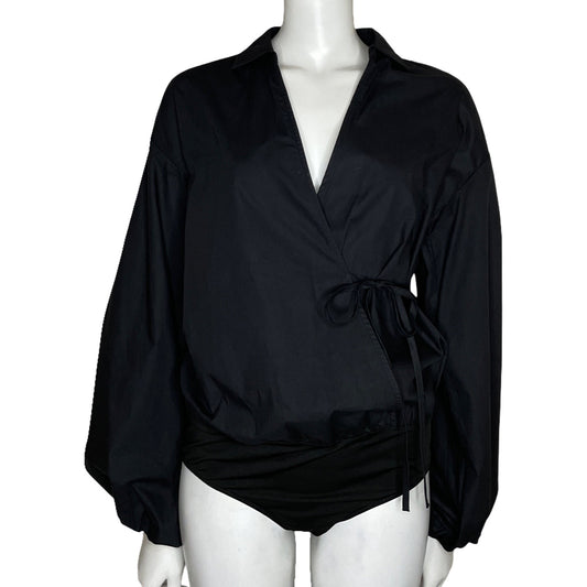 Body Joy Staz Mangas Bombachas Negro-Talla M