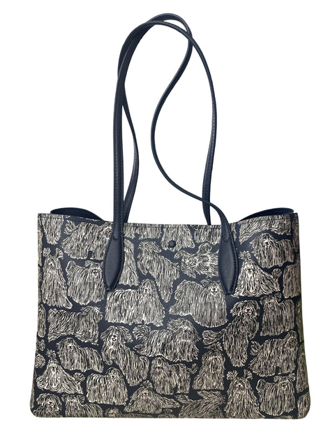 Bolso Kate Spade Doggy Print Azul-Talla L