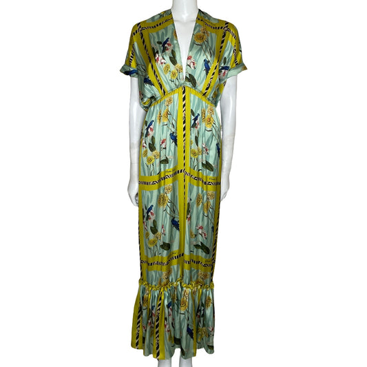 Vestido Eugenia Fernández Estampado Verde-Talla 
U