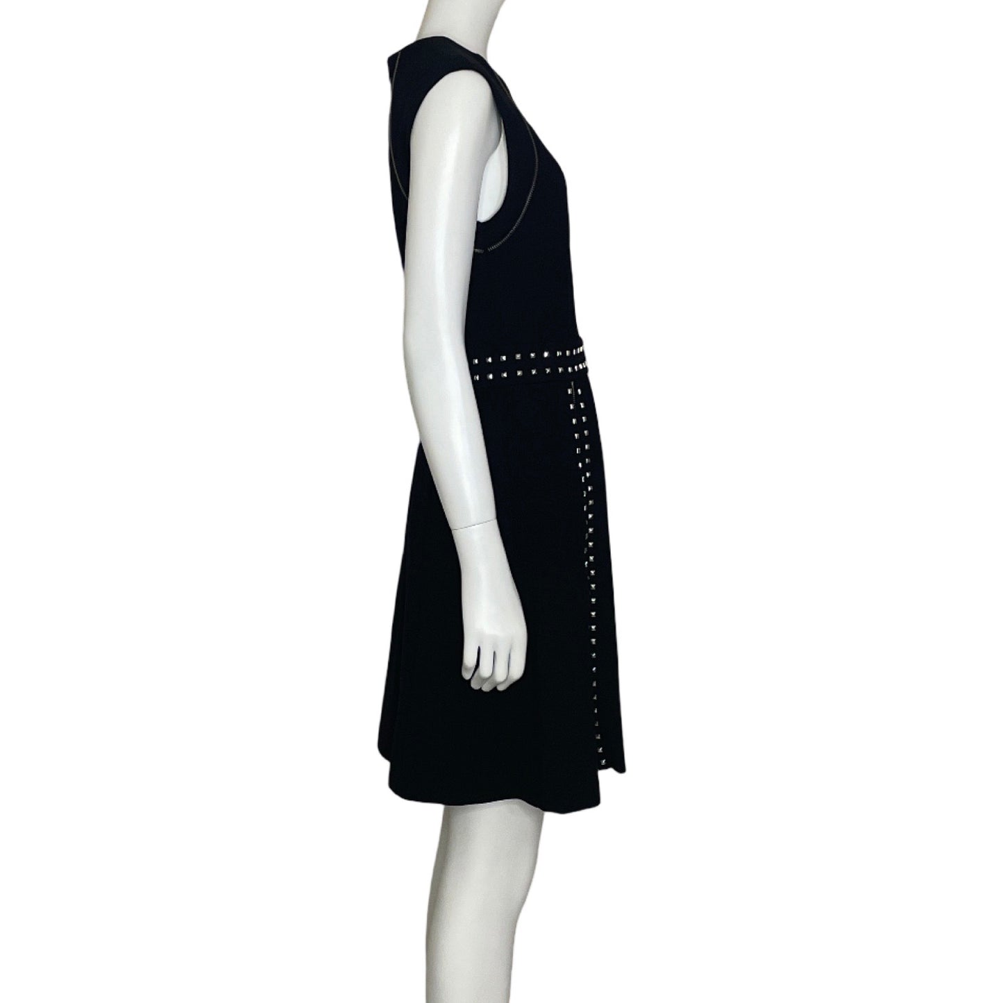 Vestido Michael Kors Recto Cremalleras
 Negro-Talla 6