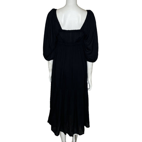 Vestido Oysho Fluido Negro-Talla S