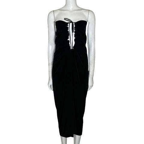 Vestido All Saints Spitalfields Cut Off Negro-Talla 2