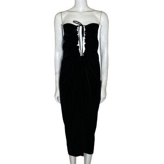 Vestido All Saints Spitalfields Cut Off Negro-Talla 2