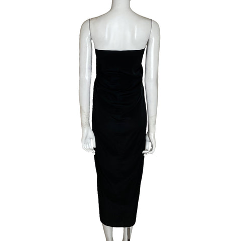 Vestido All Saints Spitalfields Cut Off Negro-Talla 2