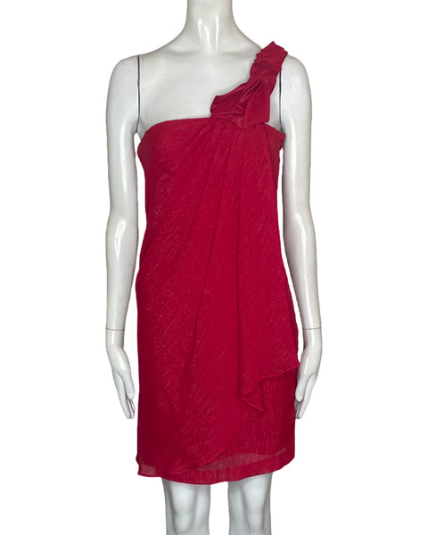 Vestido Max and Cleo Mini One Shoulder Rojo-Talla 0