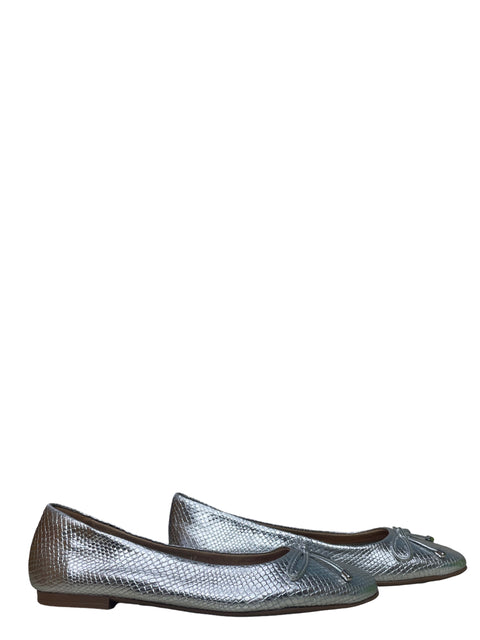 Calzado Bottero Flat Metalizado Plateado-Talla 6