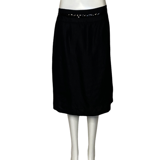 Falda Azulu Lentejuelas Negro-Talla 12