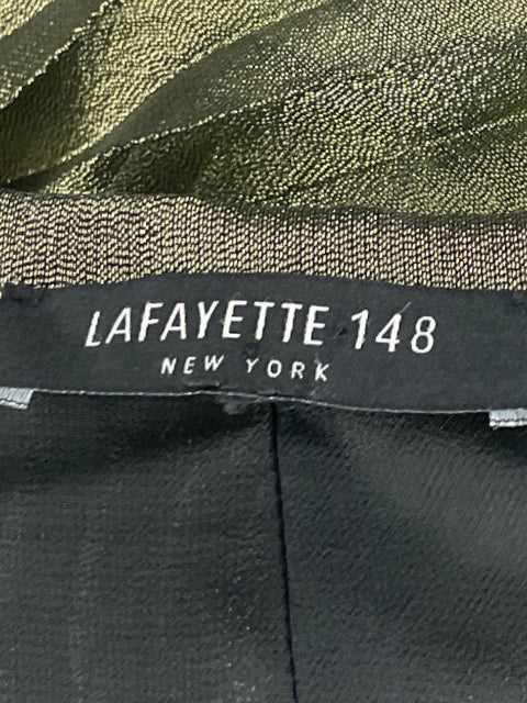 Falda Lafayette Plizado Metalizado Dorado-Talla M