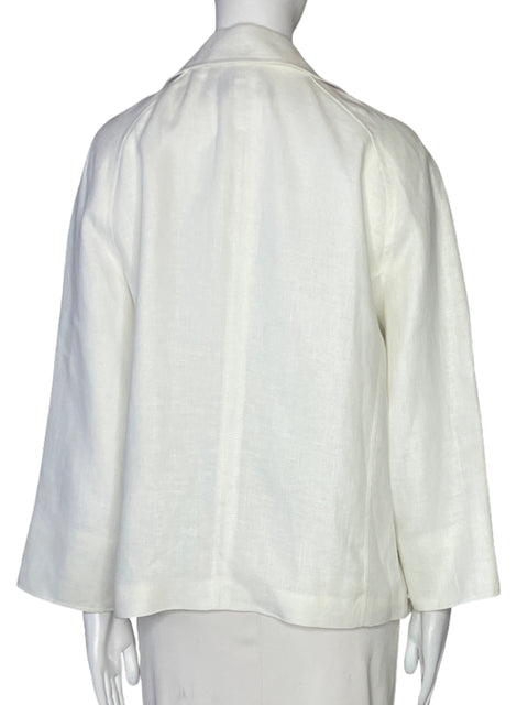 Blazer Talbots Sin Botones Blanco-Talla L
