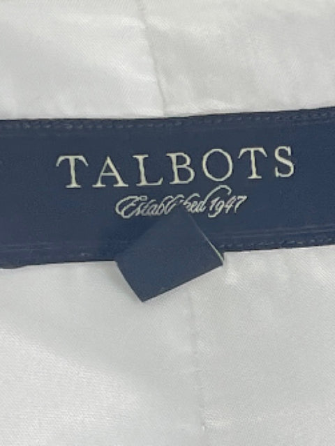 Blazer Talbots Sin Botones Blanco-Talla L