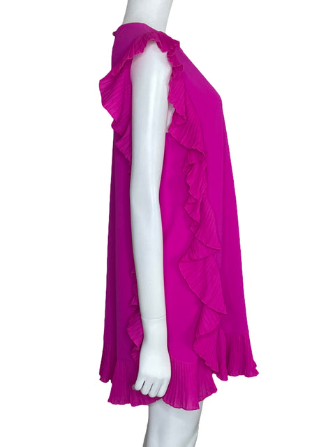 Vestido TCEC Fluido Plisado Rosado-Talla L