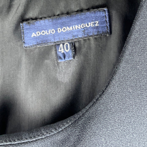 Vestido Adolfo Dominguez Sin Mangas Negro-Talla M