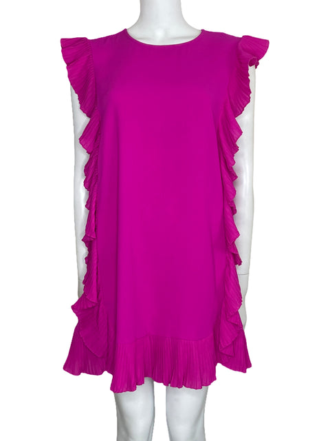 Vestido TCEC Fluido Plisado Rosado-Talla L