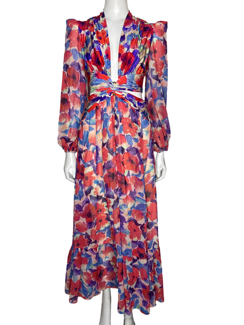 Vestido PatBo Estampado CutOut Rojo - Talla XS