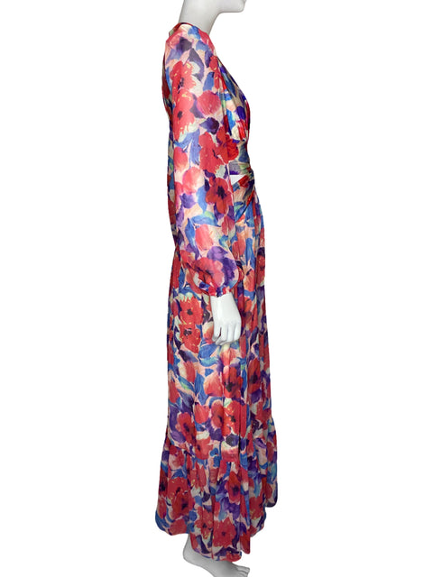 Vestido PatBo Estampado CutOut Rojo - Talla XS