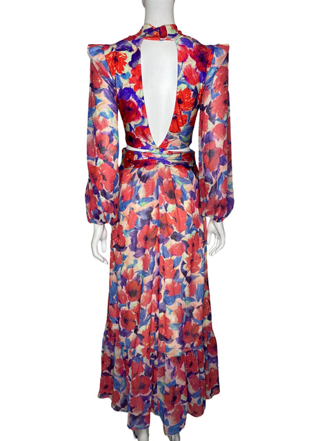 Vestido PatBo Estampado CutOut Rojo - Talla XS