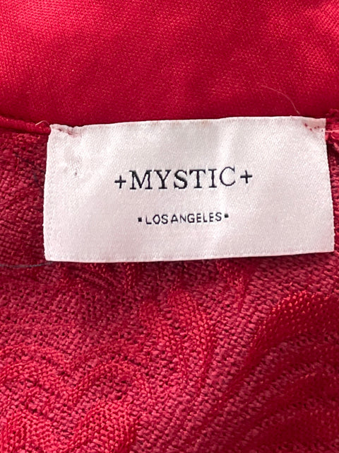 Vestido Mystic Halter Jacquard Rojo-Talla L