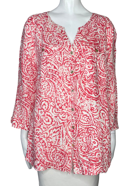 Camisa JM Collection Bolsillo Rojo-Talla 12