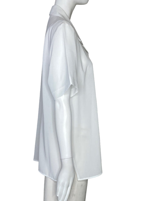 Sueter Perspectiva Dos Botones Blanco-Talla 12