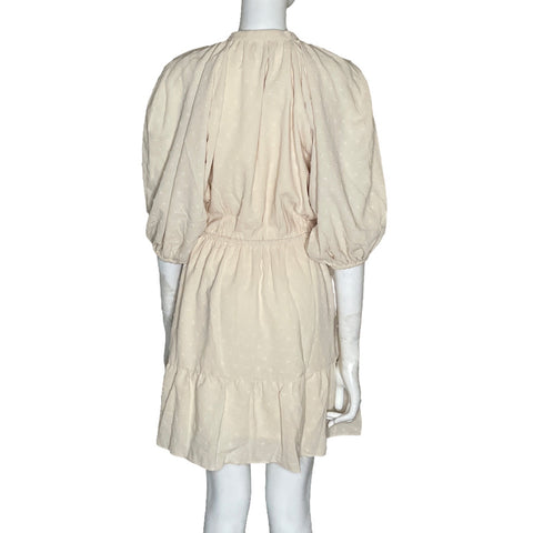Vestido Minkpink Mangas Bombachas Beige-Talla L