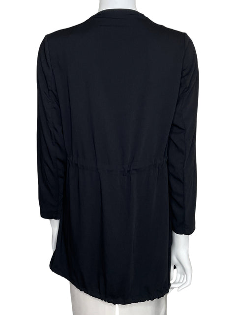 Cárdigan Zara Abierto Ajustable Negro-Talla S