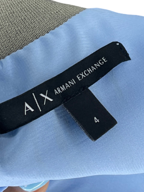 Vestido Armani Exchange Líneas Azul - Talla 4
