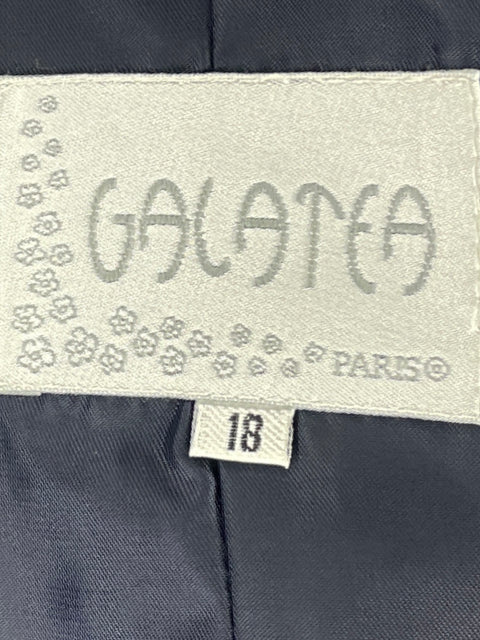 Chaqueta Galatea Cuadros Cintudos Azul-Talla 18