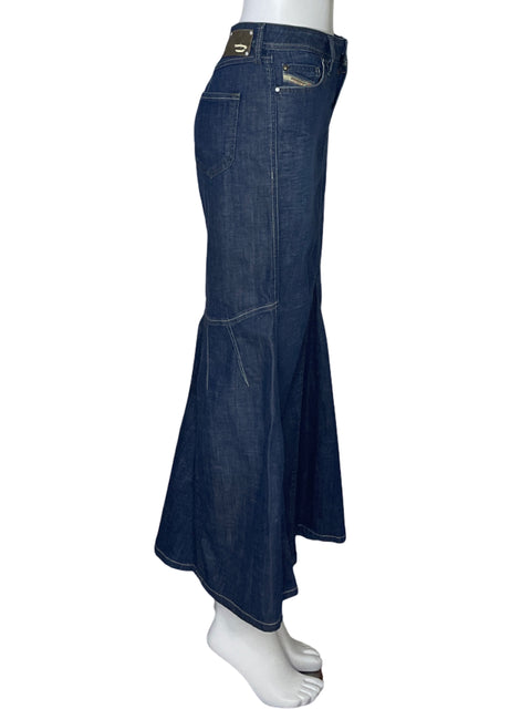 Falda Diesel Maxi Denim Azul-Talla 28