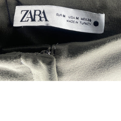 Pantalón Zara Avertura Tobillo Verde-Talla M