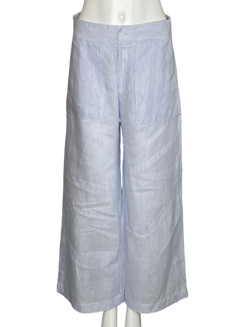 Pantalón Argemiro Sierra Rayas Blanco-Talla 8