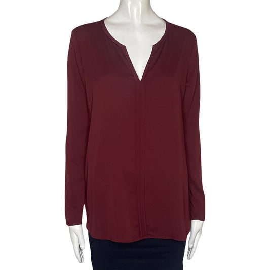 Blusa Ann Taylor Cuello V Rojo-Talla XS