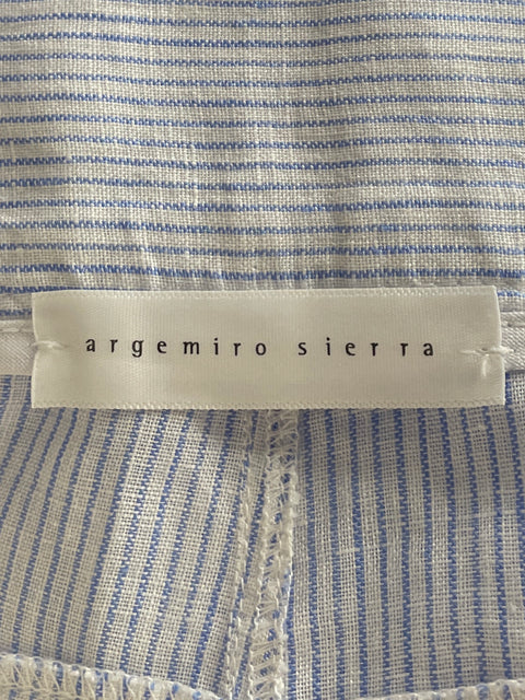 Pantalón Argemiro Sierra Rayas Blanco-Talla 8