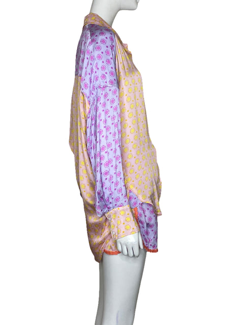 Set Celia Camisa + Short Morado - Talla S