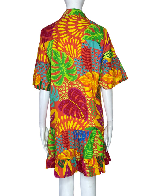 Vestido Maude Vivante Estampado Naranja-Talla S