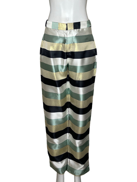 Pantalón Azulu Líneas Blanco - Talla 4