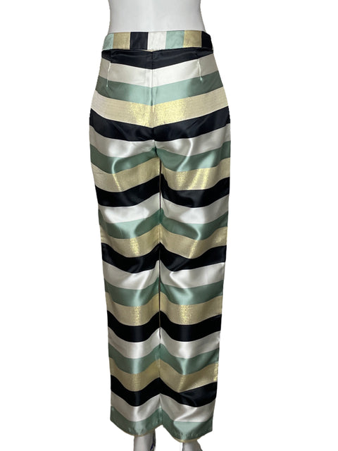 Pantalón Azulu Líneas Blanco - Talla 4