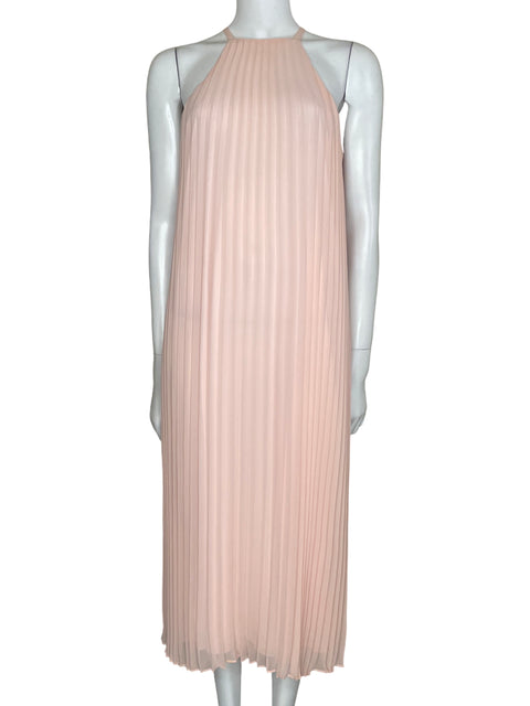 Vestido Likely Plisado Halter Rosado-Talla 2
