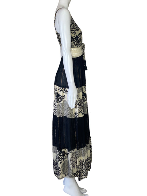 Vestido Bigg Bull Tiras Metalizado Negro-Talla S